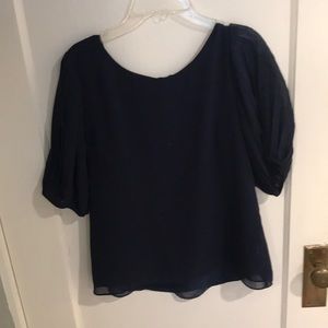 Navy blouse